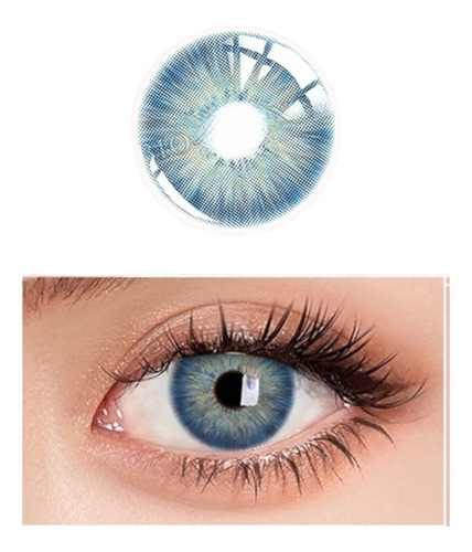 Lentes De Contacto Azul Natural Antartic Blue Pupilentes