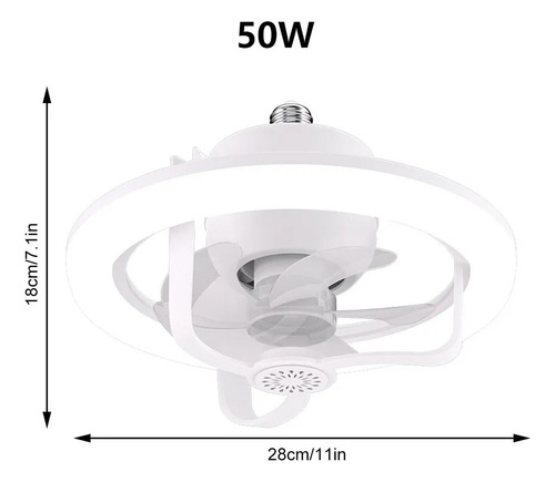Lámpara De Ventilador De Techo Led Superbrillante For Inter