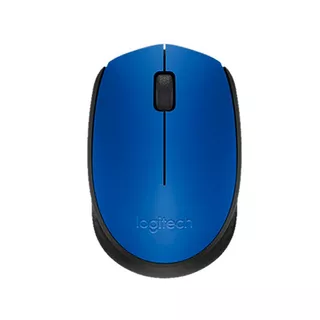 Mouse inalámbrico Logitech M170 azul y negro