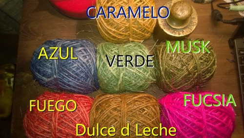 Hilo Sisal Colores .pack X 10 Ovillos Surtidos Aproveche !