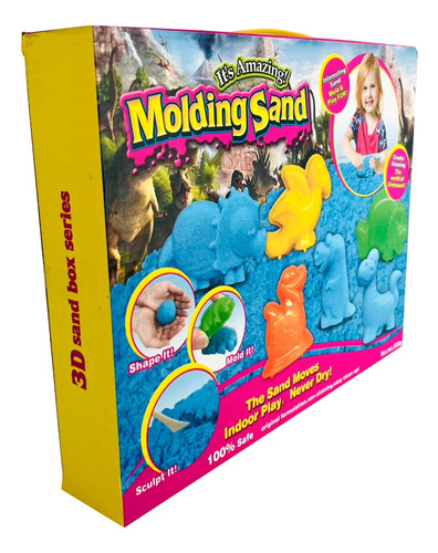 Arena Mágica Kinetica Dinosaurios Molding Sand Para Niños 