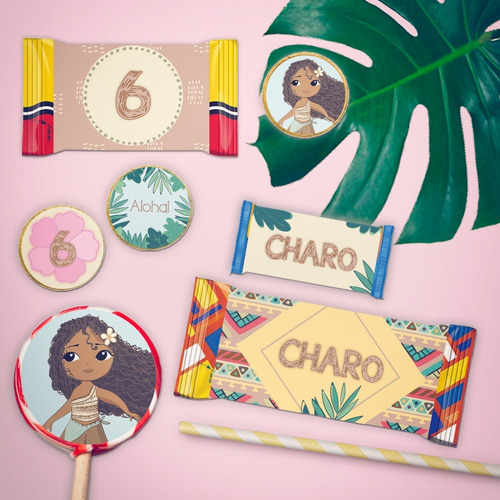 Imagen 4 de 8 de Kit Imprimible Cumpleaños De Moana Personalizado Y Original