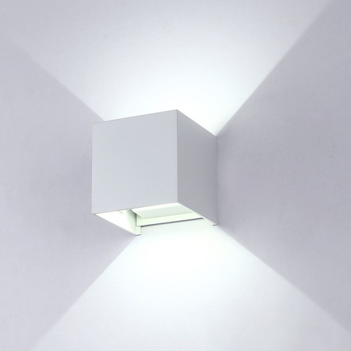 Gosun® Lámpara De Pared Led 12w Impermeable Foco Flotante Estructura Blanco - Blanco Frío