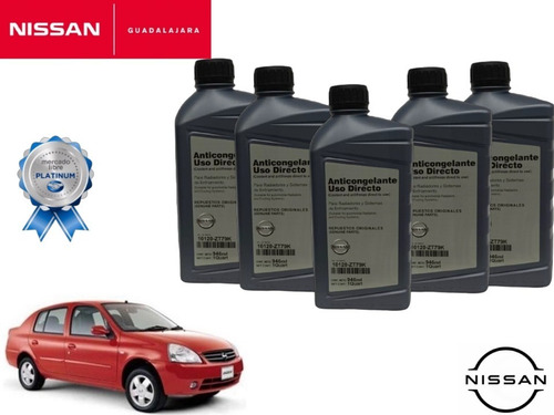 5 Litros De Anticongelante Original Nissan Platina 2005