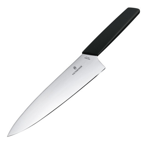 Faca Do Chef Aço Inox 34cm Linha Swiss Modern Victorinox Cor Preto