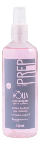 Vòlia Prep Spray Higienizante Refrescante Para Unhas 350ml Prep Spray 350ml