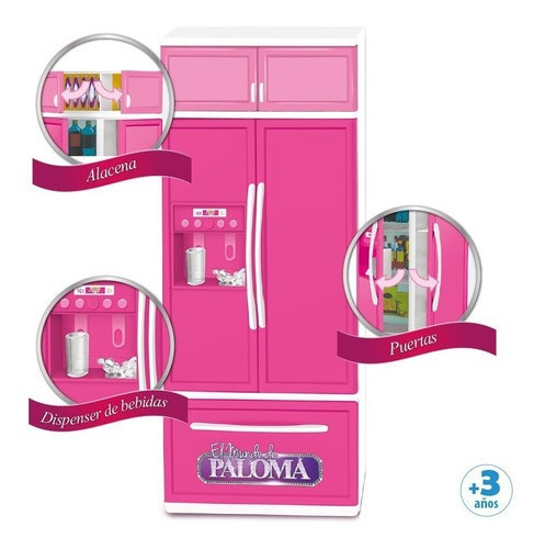 Imagen 2 de 7 de Heladera Juego De Cocina Para Muñecas El Mundo De Paloma