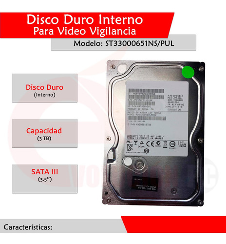 Disco Duro 3 Tb Newpull Sata 7200 Rpm Dvr - Pc / Cctv