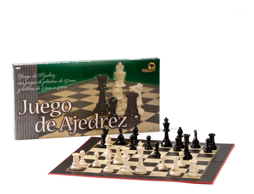 Juego De Ajedrez Tablero Grande 34x34 Bisonte 9825