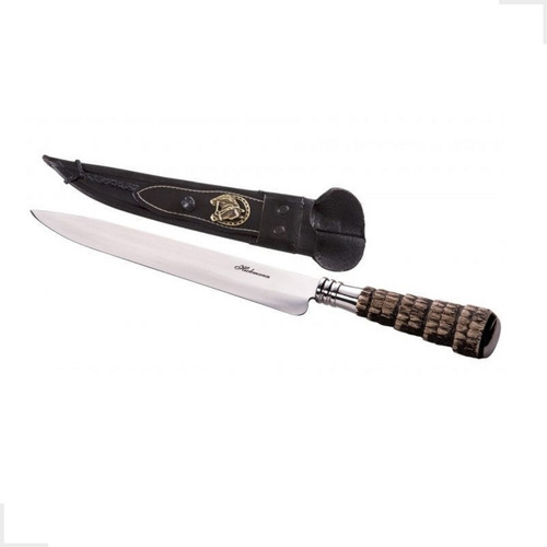 Cuchillo de acero inoxidable Cabo Rabo Tatu Camping Jungle Fishing Hickmann Game Color Grey