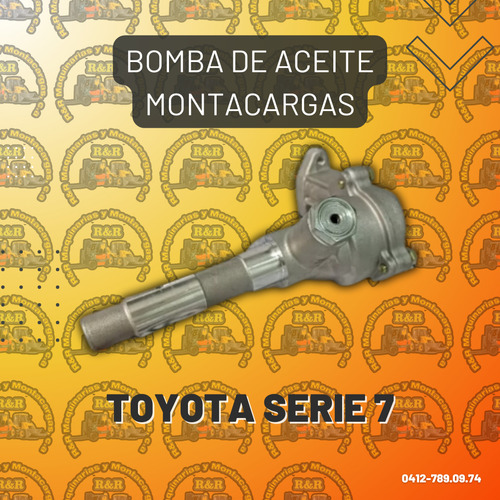 Bomba De Aceite Montacargas Toyota Serie 7