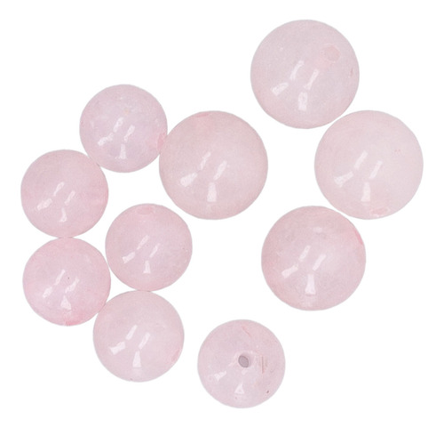Perlas De Cuarzo Rosa, 340 Unidades, 4 A 10 Mm, Naturales, M
