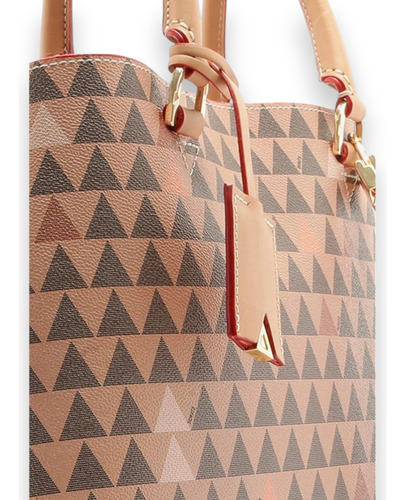 Bolsa Tote Schutz Modelo Geométrico - Bege
