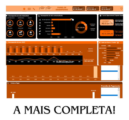 Planilha Controle Financeiro Empresarial /pessoal Atualizada