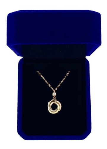 Cadenita Con Dije Triple Oro - Misia Joyas