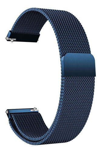 Pulseira Metal Para Amazfit Gtr 47mm Pinos Troca Fácil Cor Azul Largura Da Pulseira 22 Mm