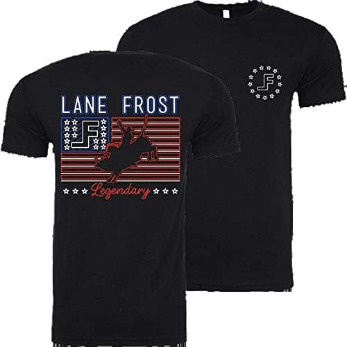 Camiseta Neon Patriot De La Marca Lane Frost, Negra S