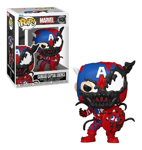 Figura Funko Pop! Marvel: Carnageized - Capitan America