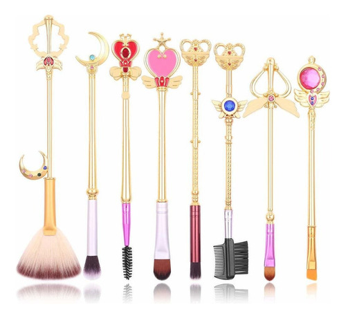 Lindo Sailor Moon Set De Brochas De Maquillaje Regalo Creati