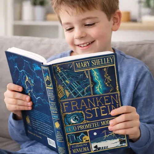 Frankenstein Mary Shelley Edição Luxo Ilustrada Minalima