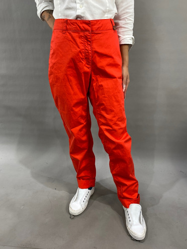Pantalón Esprit Con Uso Visible De Color Rojo (talla M)
