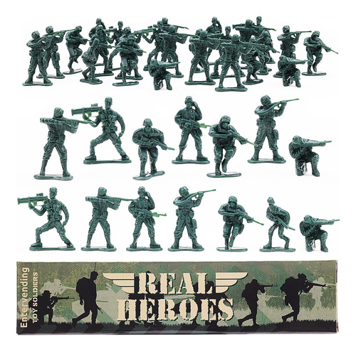 Figuras De Acción Soldados Entervending - 18 Piezas 5.08 Cm
