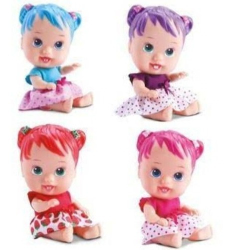 4 Bonecas Bebe Little Dolls Alive Cores E Sabores Divertoys