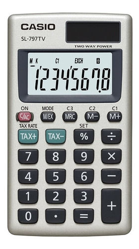 Imagen 1 de 1 de Calculadora Portátil Casio Sl-797tv-gd