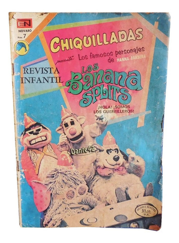 Dante42 Comics Antiguo Chiquilladas Los Banana Splits 1973