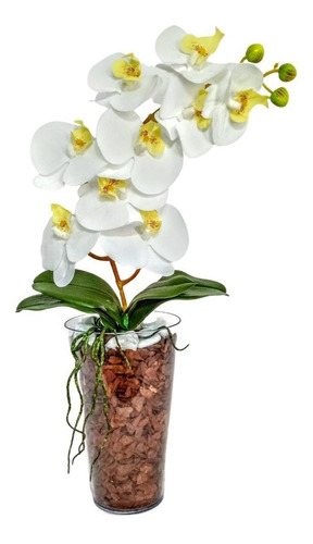Imagem 1 de 5 de Orquidea Arranjo De Flores - Bowl Vidro Vasos Decorativos