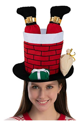 Joyin Christmas Santa Chimney Hat Divertido Para Fiestas Lin