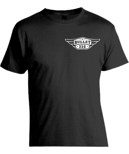 Remera Motoquera Royal Enfield Bullet 350 Doble Estampa