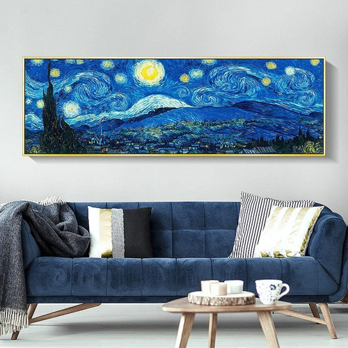 Pintura Diamante El Cielo Estrellado De Van Gogh Wall Adorno