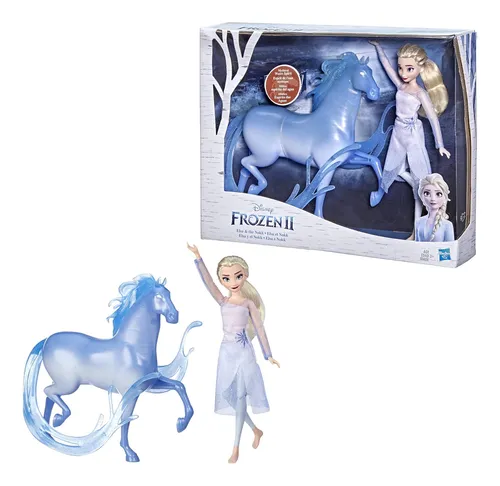 Muñeca Disney Frozen 2 Elsa Y Figura Nokk, Juguete Para Niño