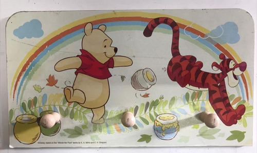 Perchero Para Pared Winnie Pooh Disney Chicos Chicas Bebes