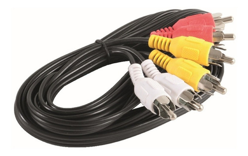 Cable Rca Audio/video 6 Conectores 1.8m Fulgore Fu0643