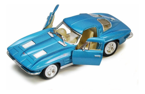 Chevy 1963 Corvette Stingray Escala 1:36 (azul)