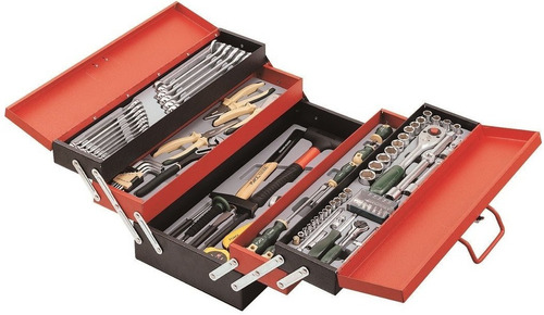 Caja Herramientas Llaves Dados Punta Y Corona Chicharra Forc