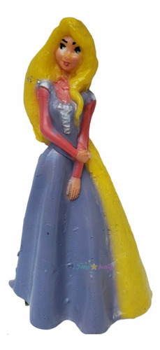 Vela De Cera Para Pastel Rapunzel Feliz Cumpleaños Decoracio