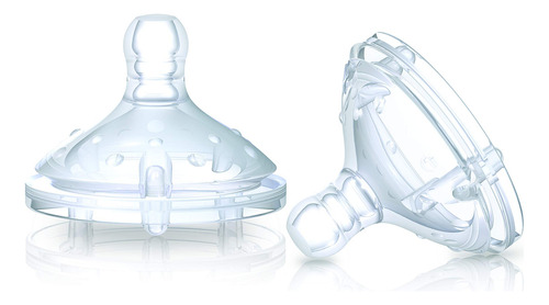 Nuby 67600-100 Mamila De Silicón Soft Flex Flujo Lento,