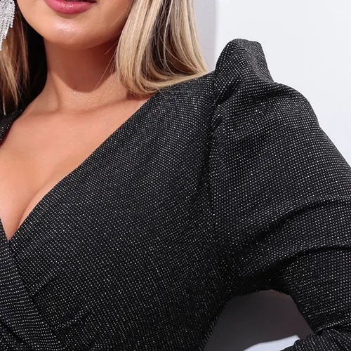 Vestido de lurex para casamento sales