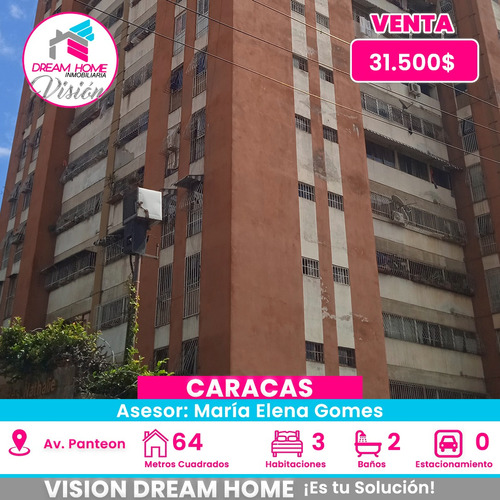 En Venta Apartamento En La Avenida  Panteón Caracas  