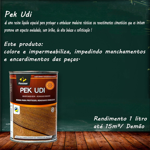 Protetor Embelezador Pek Udi Cimenticios Madeira 1l