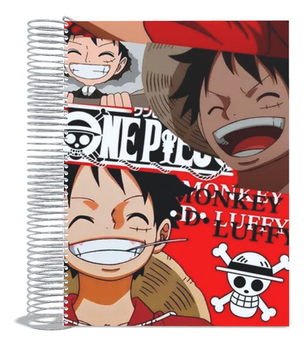Caderno One Piece 10 Matérias Personalizado 200fls