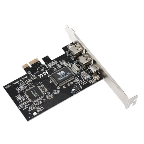 Imagem 1 de 8 de Pci-e 3 Portas 1394a Placa De Expans?o Firewire 1394b Placa