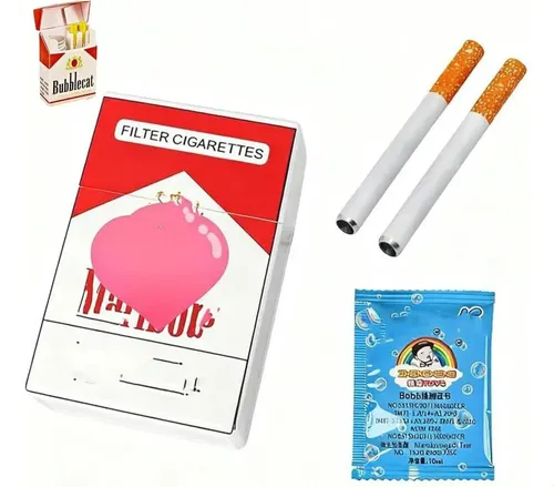 bubble cat cigarette blowing cigarettes  Pameza Pop one in Bolha De Bolso De Brinquedo