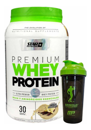 Premium Whey Protein Star Nutrition 1 Kg - Made In Usa