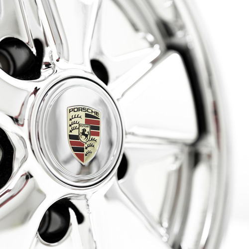 Rodas 16 Porsche Fuchs 911r 5x130 Fusca Kombi Vw 2 Talas Cor Cromada