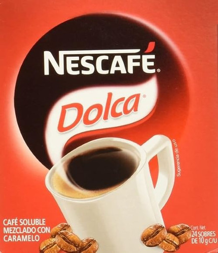 Cafe Dolca Nescafe 24 Sobres De 10 Gr