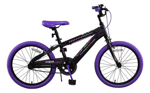 Bicicleta Para Niño De Montaña Neon Rodada 20 Kubor Color Violeta Tamaño Del Cuadro 20  